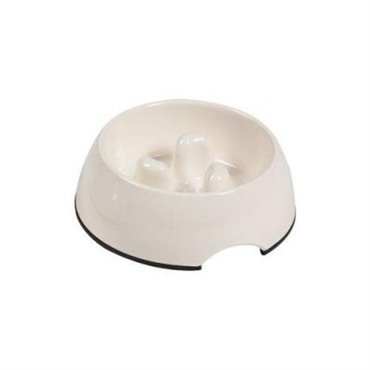 Slowdown matskål - 350ml,-13 x 17 x 6cm 350ml Vit i melamin