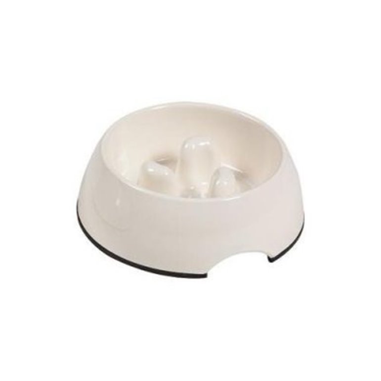 Slowdown matskål - 350ml,-13 x 17 x 6cm 350ml Vit i melamin