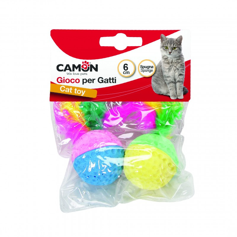 Skumgummiboll med fjädrar