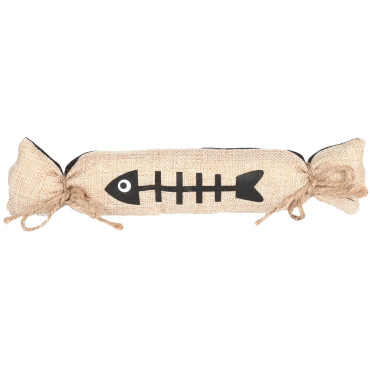 Smällkaramell i säckväv med kattmynta