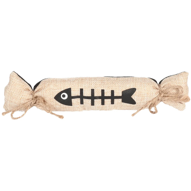 Smällkaramell i säckväv med kattmynta