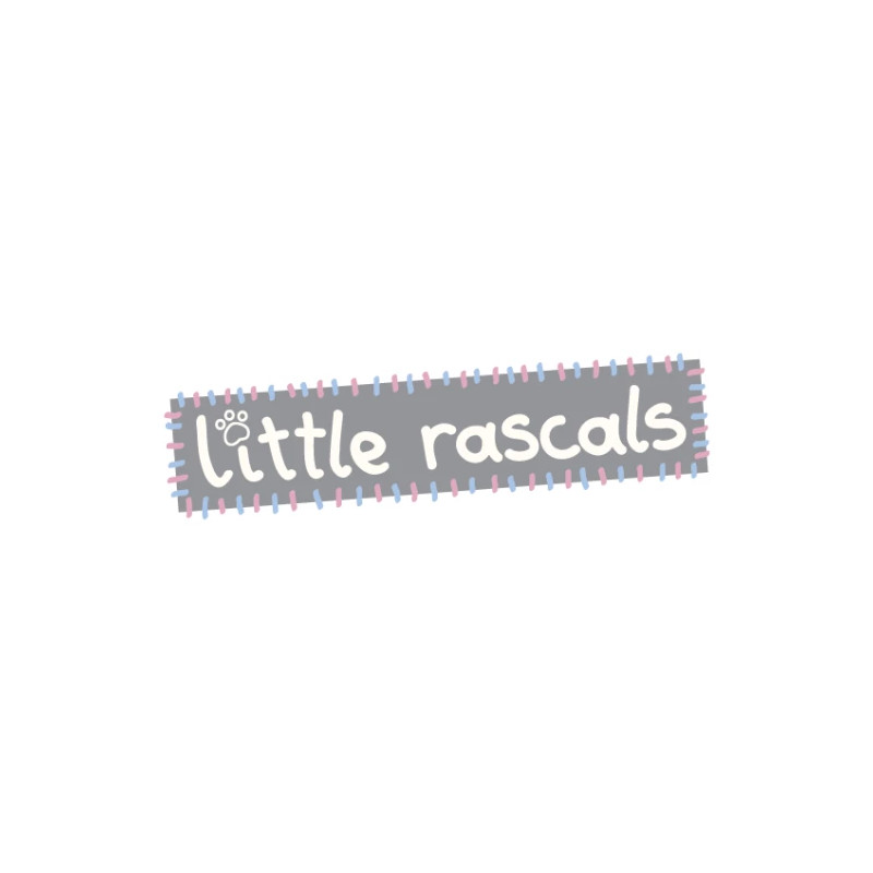 Repboll med fleece "Little Rascals" - Grå/Rosa