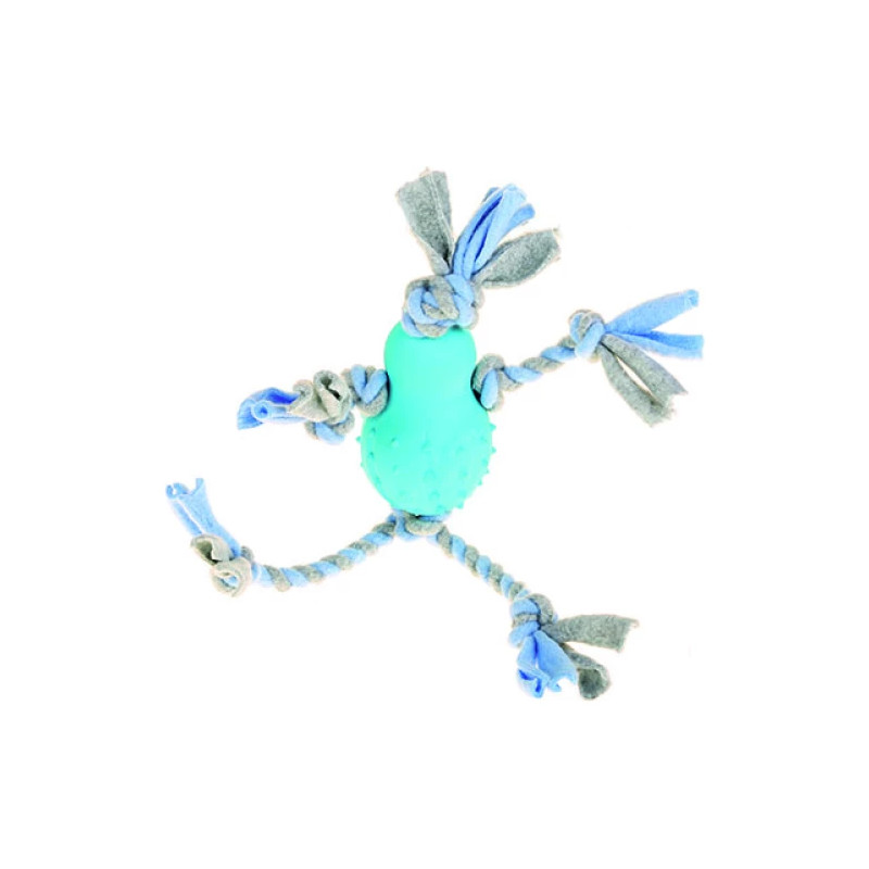 Gummikong m fleecerep "Little Rascals" - Grå/Rosa