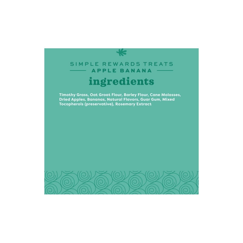 Simple rewards baked treats with apple and banana