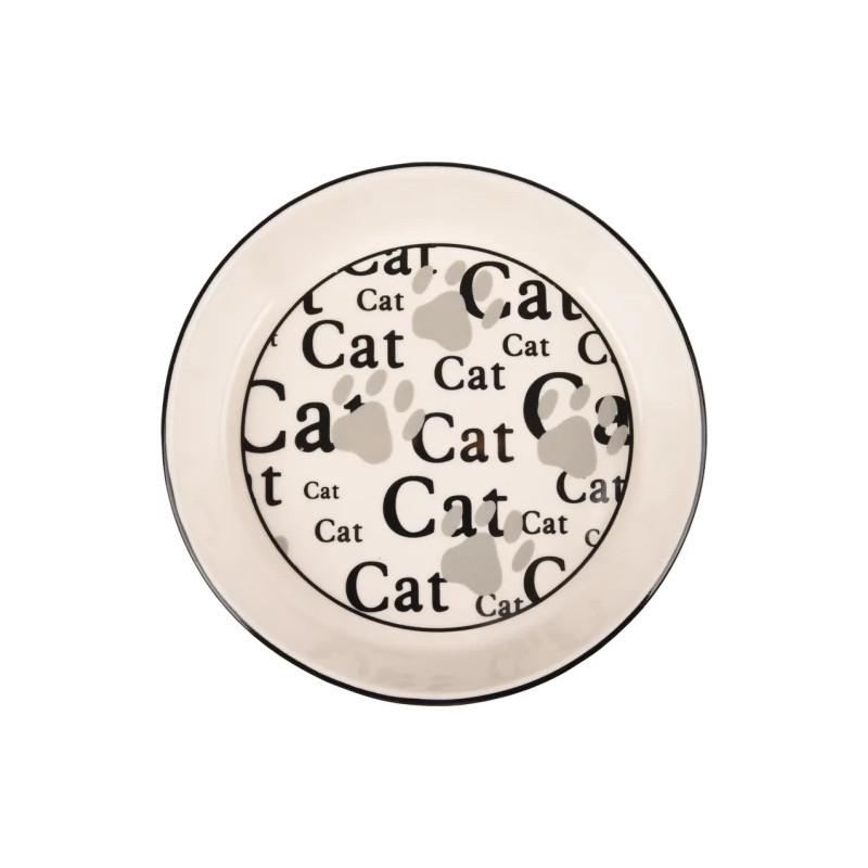 Kattskål i keramik