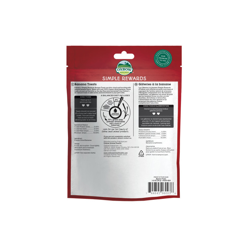 Simple rewards banana treats