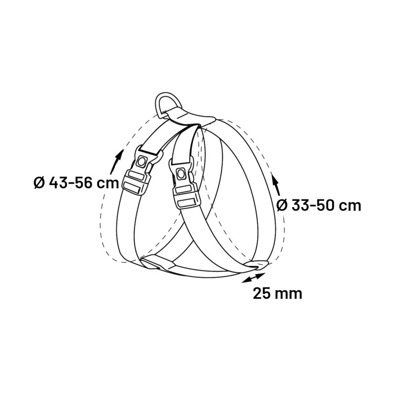 Säkerhetsbälte till hund - X-Large