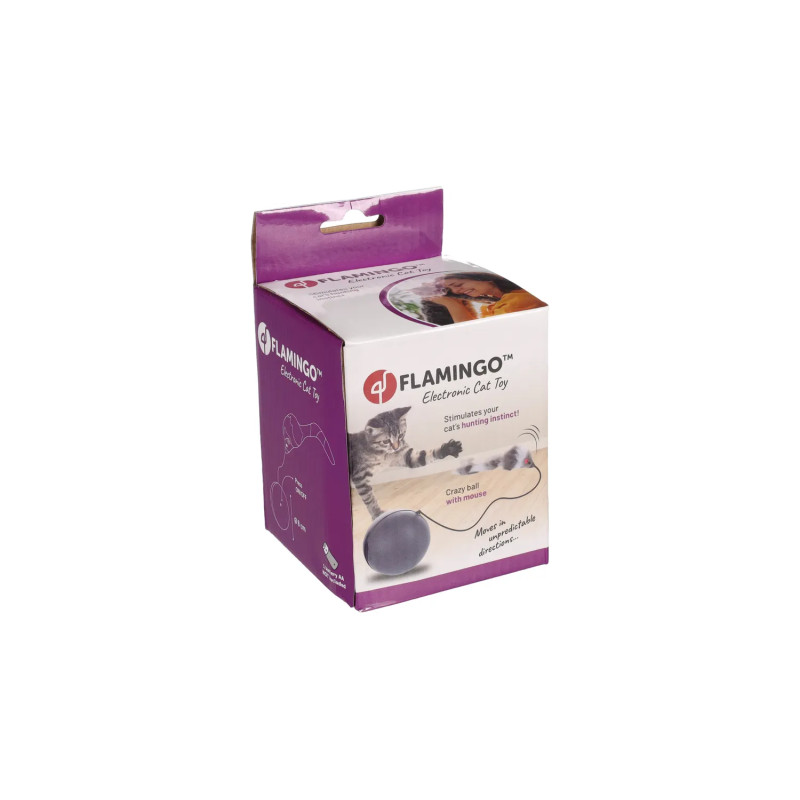 Kattleksak med mus i snöre