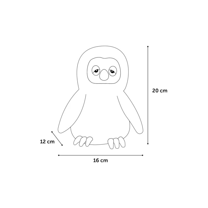 Fluffiga plyschugglor - Small