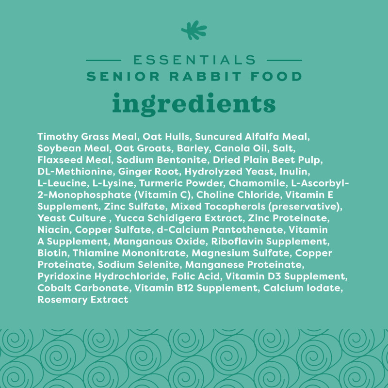 Kaninpellets - Senior - 1.8 kg