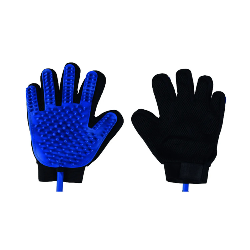 Groominghandske 5 fingrar med vattenslang