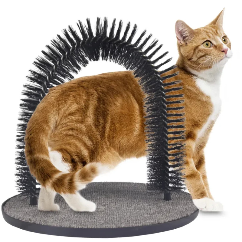 Massageborste på ställning för katt och små hundar