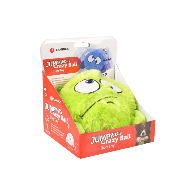 Hoppande plyschboll med ljud - Rosa