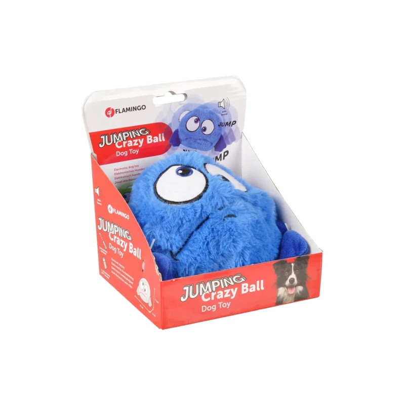 Hoppande plyschboll med ljud - Rosa