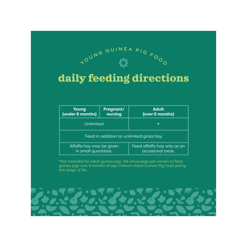 Marsvinspellets för unga marsvin - 4.5 kg