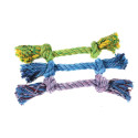 Flossrep med 2 knutar 3st olika färger som är grön, blå och lila