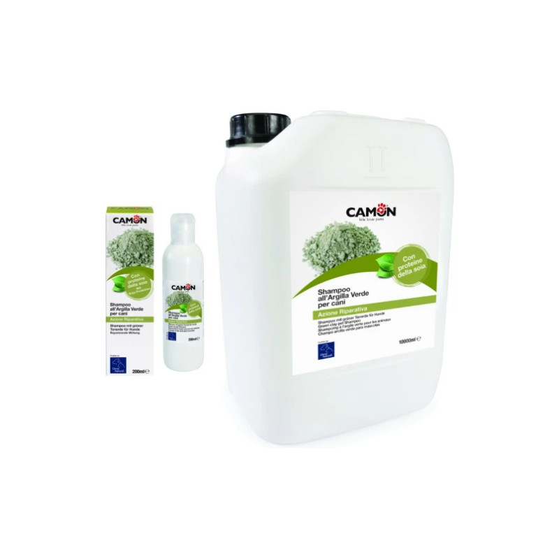 Camon Hund/Katt Shampoo Med Grön Lera Och Soyaprotein