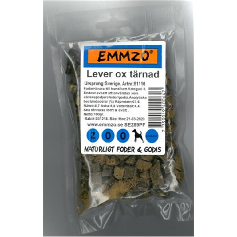 Lever tärnad torkad (nöt) 100gr