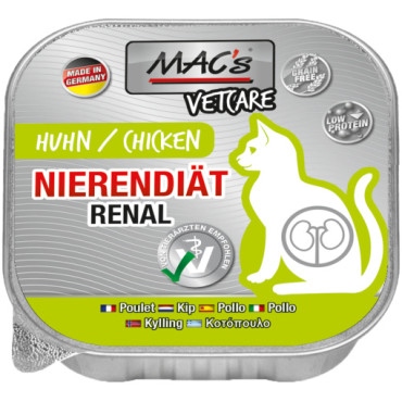 Macs Katt Vetcare Njurstöd  Kyckling 100 g x 16st