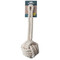 Flossrepboll med handtag naturvit x large