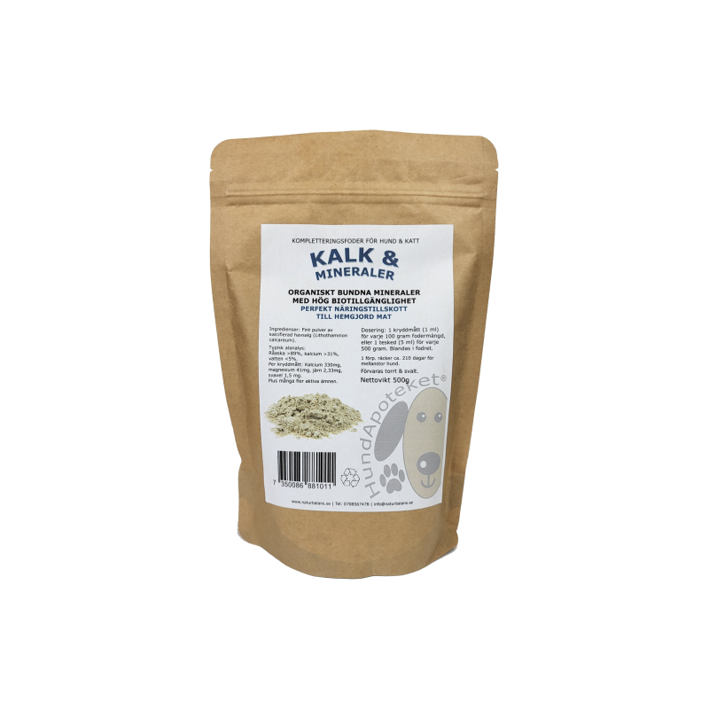 Hundapoteket Organisk Kalk Mineraler & Spårämne