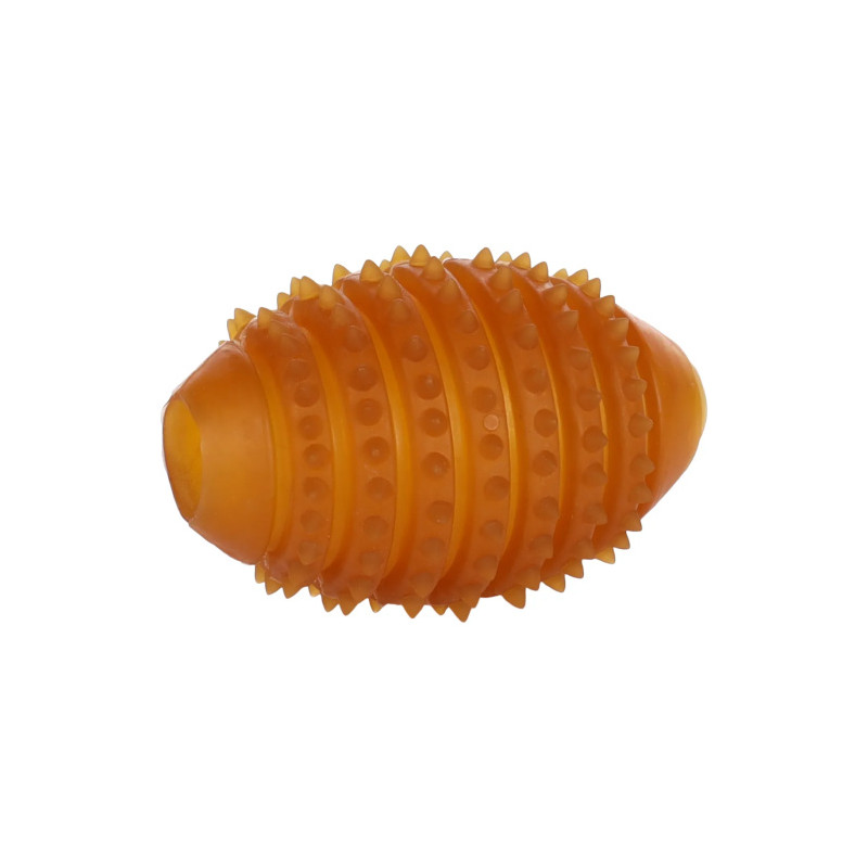 Gummi rugbyboll med piggar Hundleksak 100% Naturgummi.