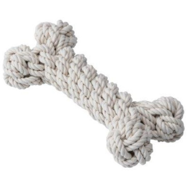 Quapas Flossben Naturvit – Hundleksak för lek och tandvård