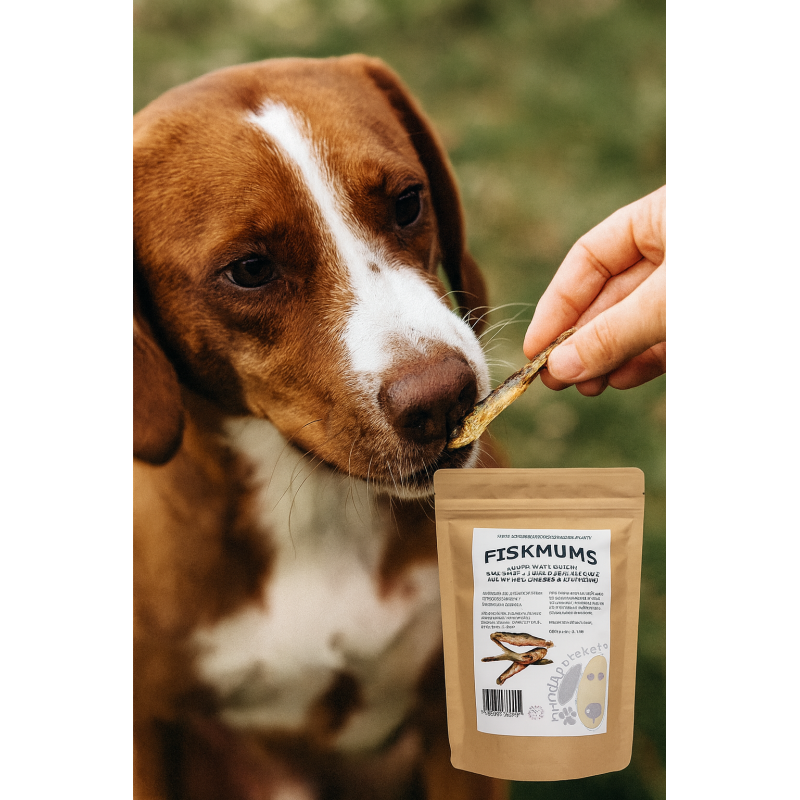 Hundapoteket Fiskmums Skarpsill 100 g – Naturligt hundsnacks