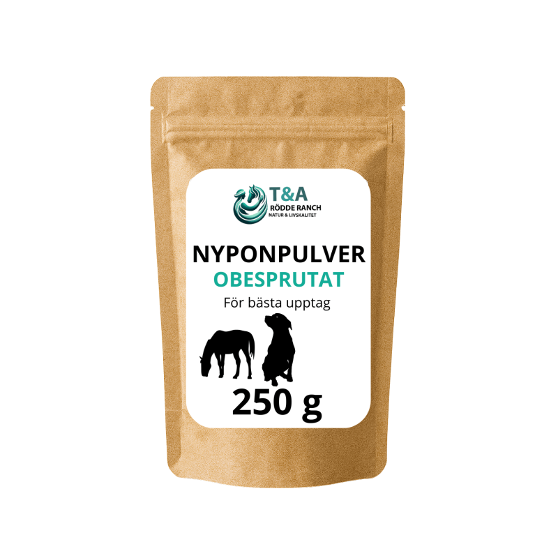 Nyponpulver för Djur – Hund, Häst & Katt