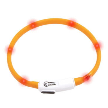 Blinkhalsband Visio Katt 20–35 cm – USB & LED