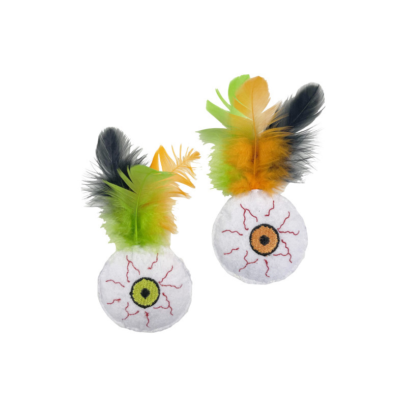 Läskigt öga med fjäder 2-pack