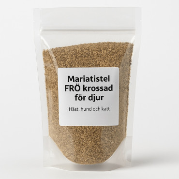 Mariatistel FRÖ krossad – Naturligt fodertillskott för djur
