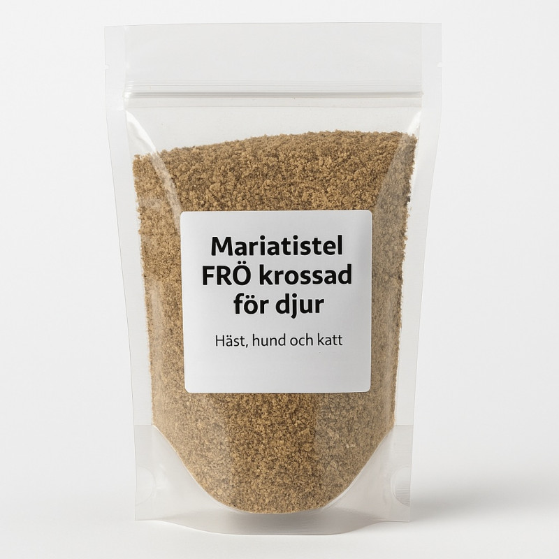 Mariatistel FRÖ krossad – Naturligt fodertillskott för djur