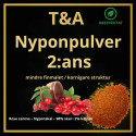 Nyponpulver T&A - 2:ans malning (mindre finmalet, kornig struktur)