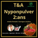 Nyponpulver T&A - 2:ans malning (mindre finmalet, kornig struktur)
