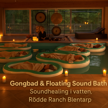 Gongbad & Floating Sound Bath – Soundhealing i vatten, Rödde Ranch Blentarp