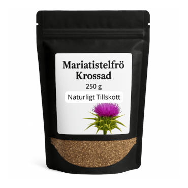 Mariatistelfrö Krossad 250 g – Naturligt Tillskott för Människor