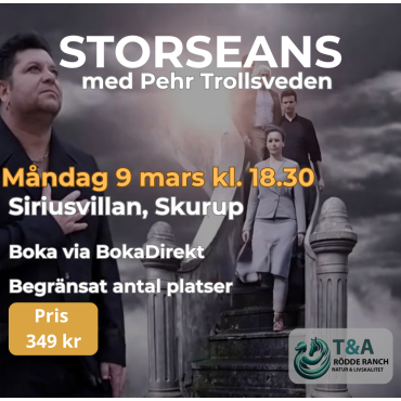 Storseans med Pehr Trollsveden – 9 mars i Skurup 18.30