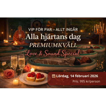 Alla hjärtans dag -Gongbad & Floating Sound Bath i vatten med Tina Adi – Rödde Ranch Blentarp