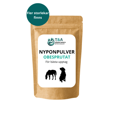 Nyponpulver för Djur – Hund, Häst & Katt