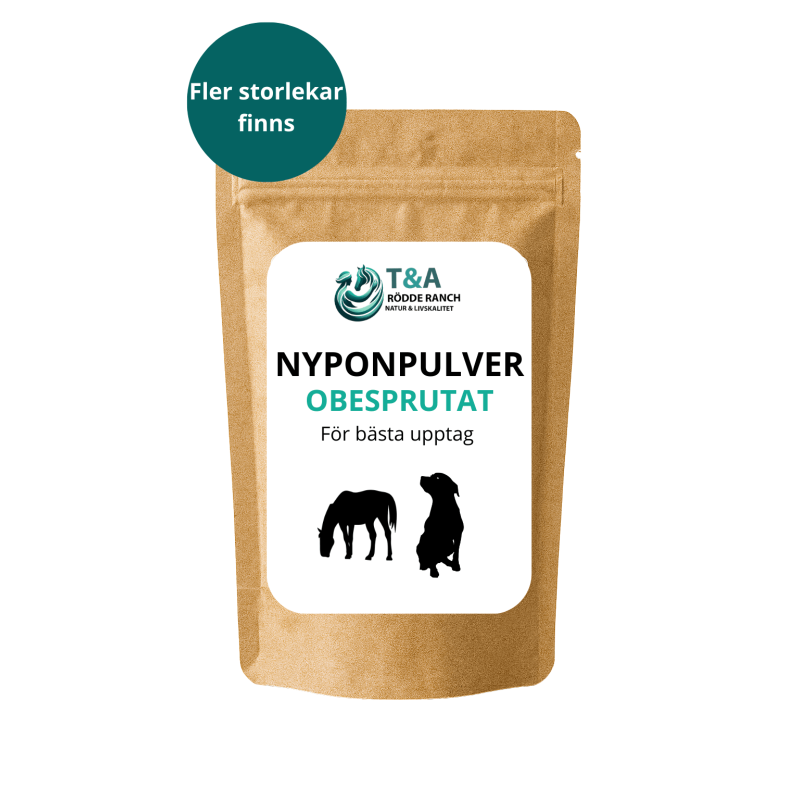 Nyponpulver för Djur – Hund, Häst & Katt