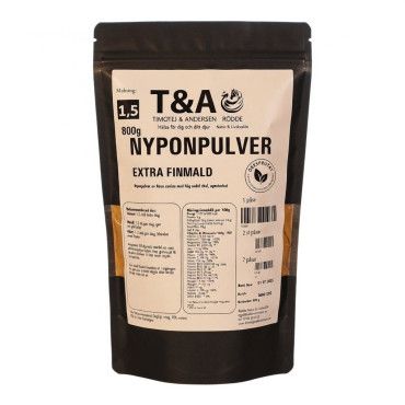 Nyponpulver 1,5 finmalet från T&A