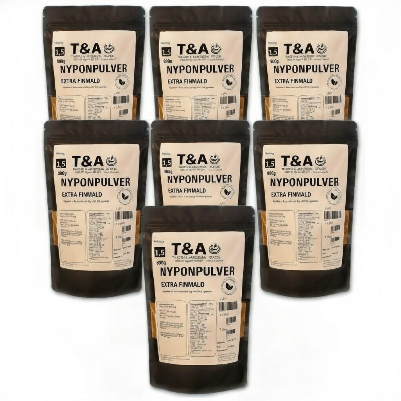 Nyponpulver 1,5 finmalet från T&A