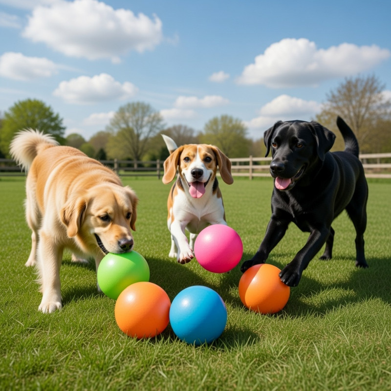 Hårdgummiboll för hund – Tålig leksak i hårdgummi