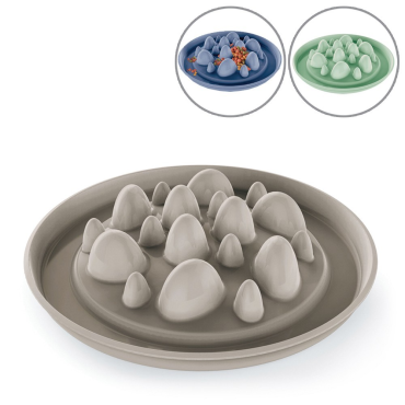 Slow Down-skål stor hund – halkfri plast 32 cm