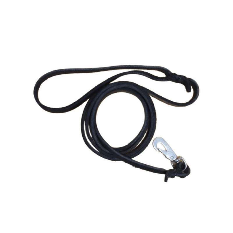 Läderkoppel med karbinhake – Svensktillverkat