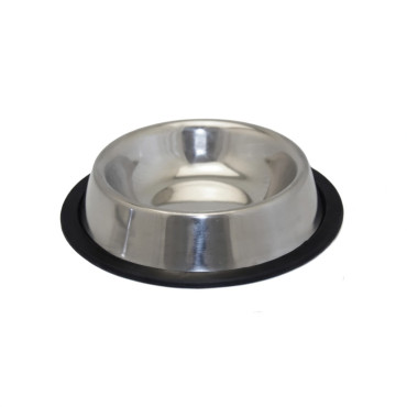 Rostfri non-tip matskål för hund och katt