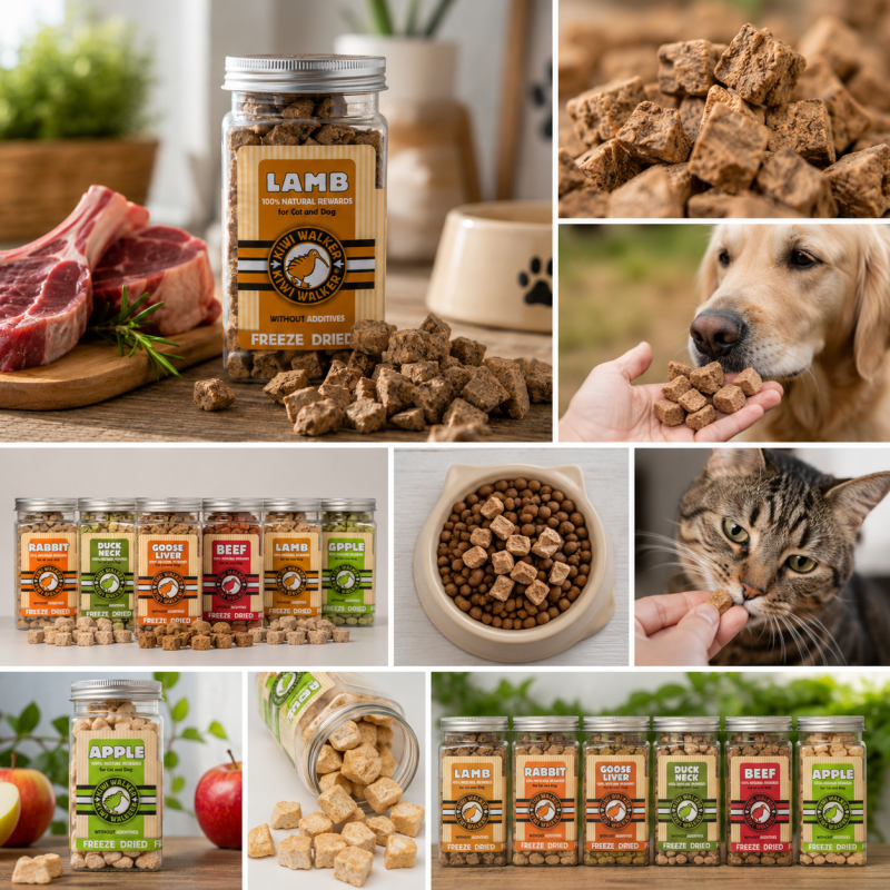 Kiwi Walker Frystorkade Godbitar – 100 % naturligt godis för hund och katt