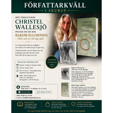 Författarkväll i Skurup med Christel Wallesjö -13 oktober