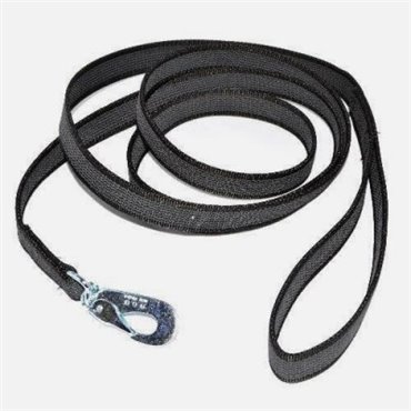 Gummerat koppel med handtag-(220cm Svart Antiglid)